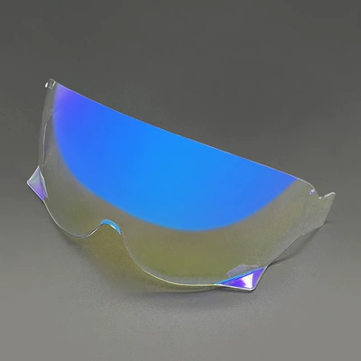 retro half helmet mirror – Dəbilqə (Kaska) aksesuarları - jo-aurora-blue