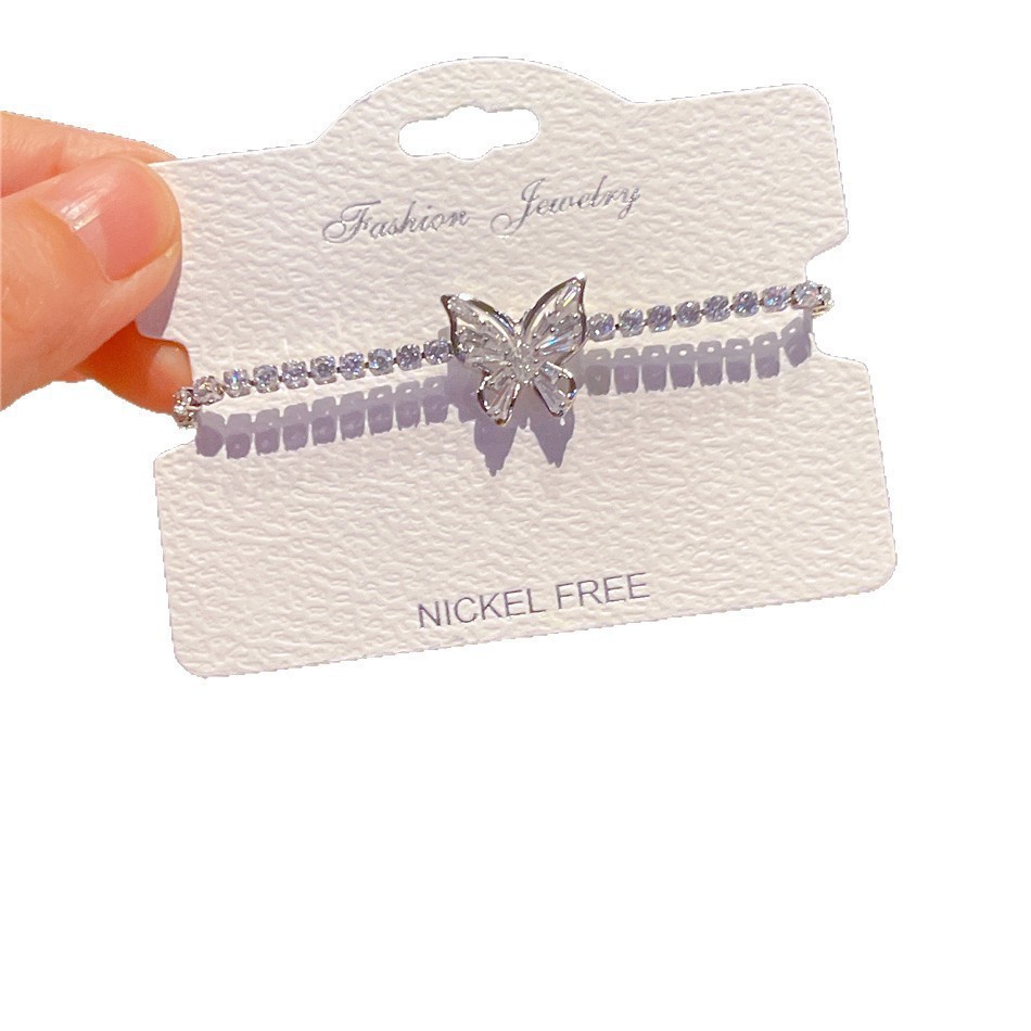 Nueva pulsera de mariposa brillante Heartbeat SL-78
