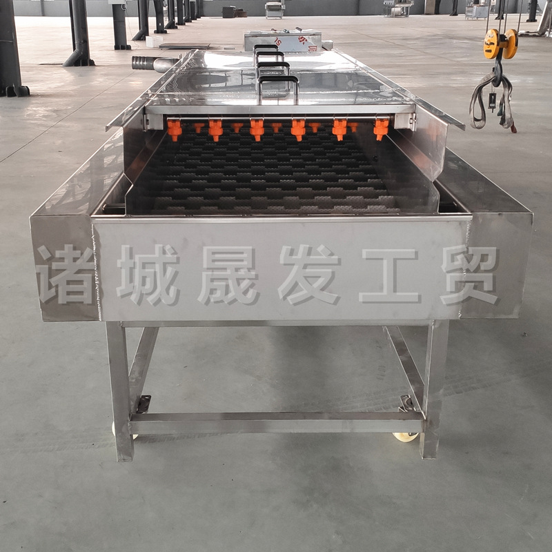 牡蛎生蚝连续清洗机 海蛎子扇贝全自动清洗线 海虹海螺毛刷清洗机