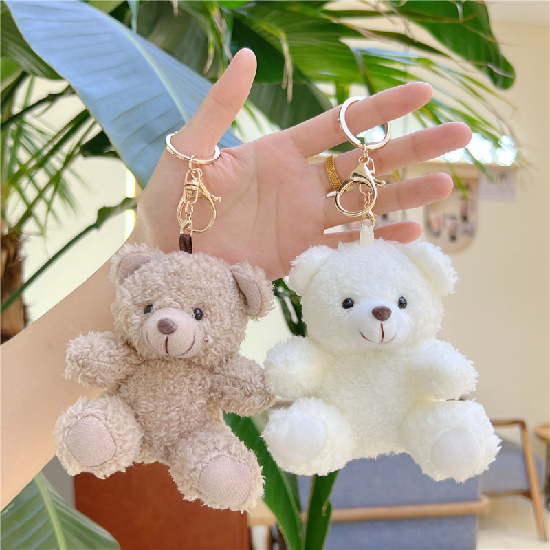 New Curly Teddy Bear Doll Bear Keychain Pendant Mobile Phone Case Accessories Bag Accessories Doll Doll