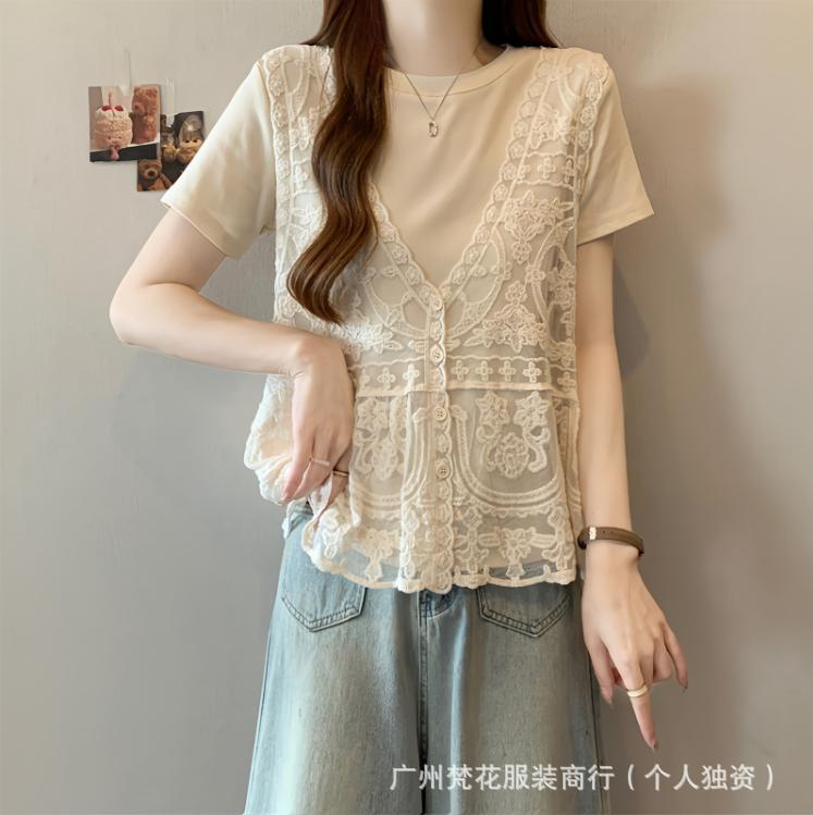 Factory Direct Sale Japanese and Korean Style Lazy Gentle Casual Fashion Knitted Hollow-Out Vest for Women Summer Sleeveless Cardigan Top Factory Direct Sale Japanese and Korean Style Lazy Gentle Casual Fashion Knitted Hollow-Out Vest for Women Summer Sleeveless Cardigan Top