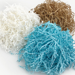 Pleated Raffia Shredded Paper Silk by Kilogram Manufacturer Wholesale Gift Items Wedding Candy Box Packaging Filler Wavy Paper Silk
