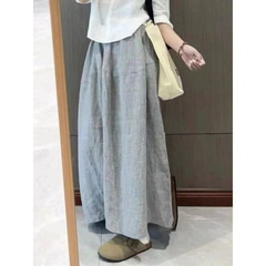 春夏の雲のズボンの女性の大きいサイズの洋気の広い足のズボンの太っているmmのカジュアルな小さい背はやせている日系の風船のズボンを現します。