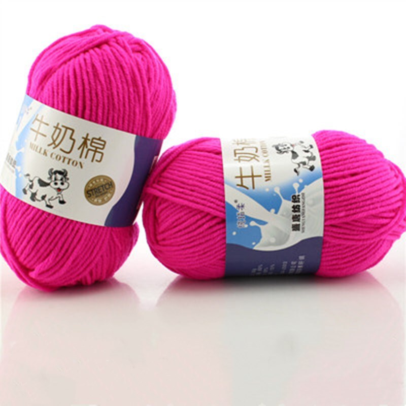 Wholesale baby wool medium thick 5 strands of milk cotton thread baby children hand knitting crochet hat scarf thread