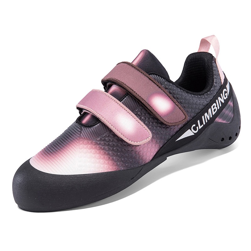 Climbing shoes for teenagers, men and women, adults, indoor bouldering, professional beginner-specific training outdoor climbing shoes, black and red