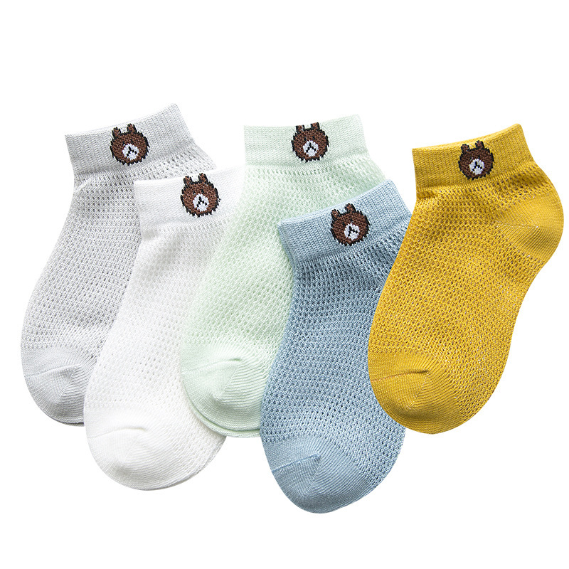 Children's socks thin summer mid-tube breathable girls baby mesh baby little boy cute spring and summer children's socks