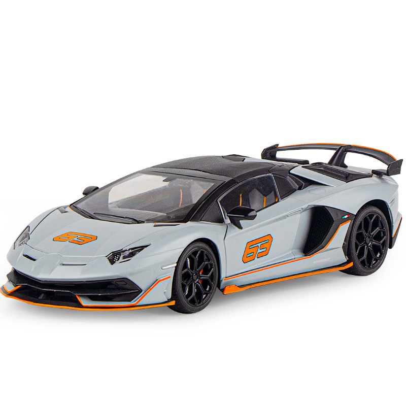 1/18 Rambo SVJ63 modelo de aleación simulación coche deportivo niño juguete regalo del día de San Valentín venta caliente transfronteriza nuevos productos