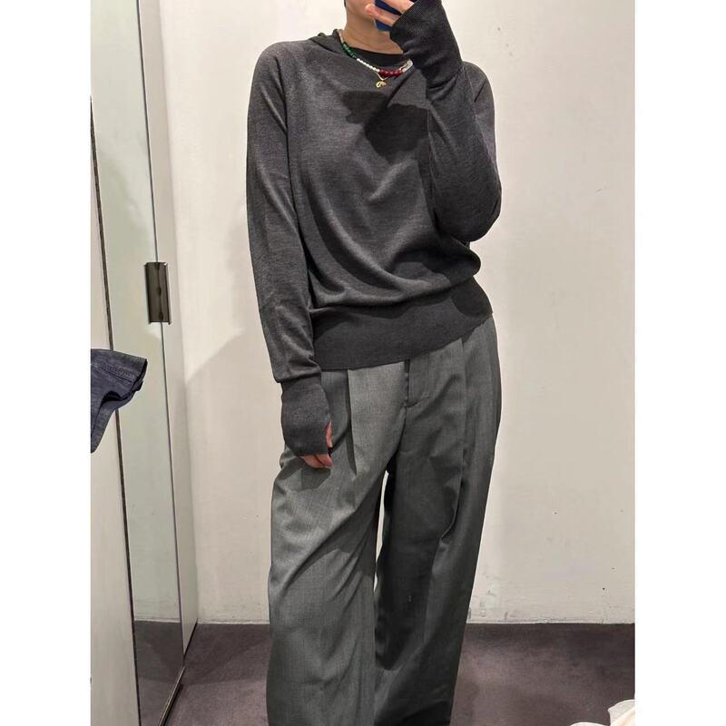 CS Women's Standard Merino Wool Sweater Hoodie 2024 Autumn New 1229681001