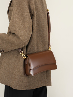 Leather one-shoulder bag, underarm bag, shoulder bag, South Korea, high-end