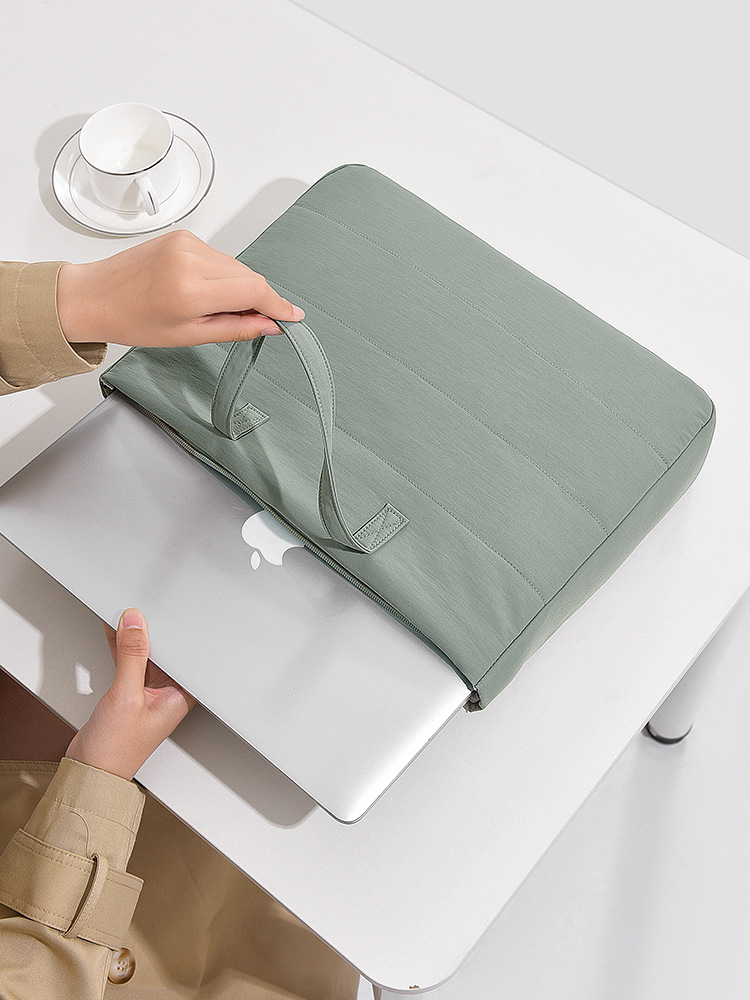 Maletín para Computadora Portátil 14.5 Pulgadas Terciopelo Ultraligero, Resistente al Desgaste para Oficina