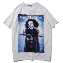 CL童话系列搞怪王子潮牌纯棉短袖宽松T恤个性时尚青年情侣装上衣