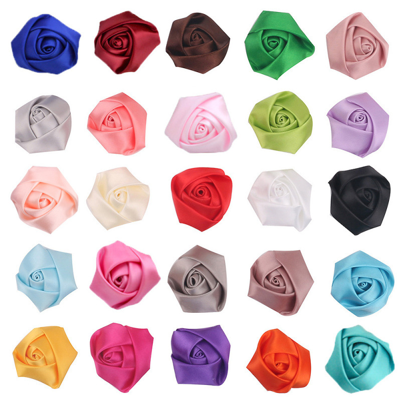 4cm three-dimensional handmade rose bud accessory for DIY hair accessories, bridal bouquet, corsage, and small floral decorations