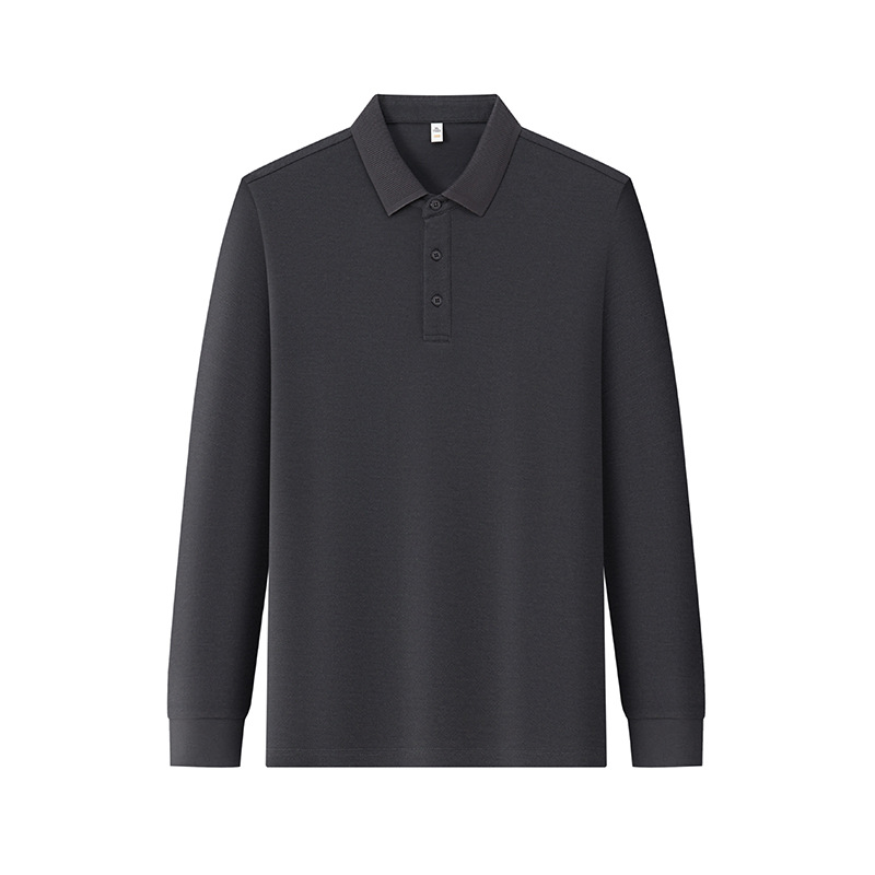 Hombres de camiseta de camiseta de polo de golf, ropa de trabajo, camiseta de polo de manga larga de alta gama personalizada