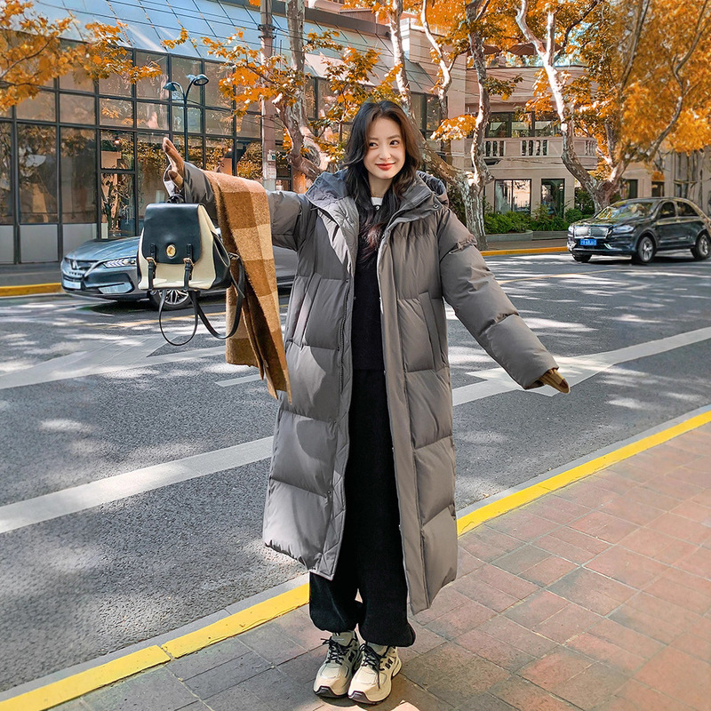MM明摩长款羽绒服女超长过膝2025年新款加厚宽松情侣冬季女装外套|undefined