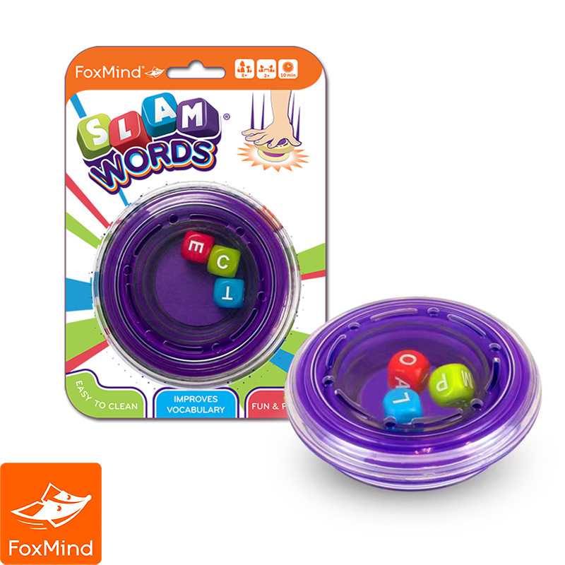 Foxmind Word Slam Aprendiendo palabras inglesas rápidamente Juguetes de puzzle para niños Juguetes de mesa interactivos para padres e hijos