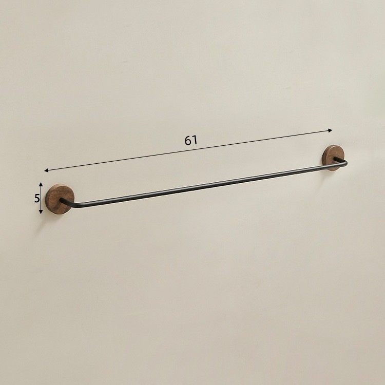 Black walnut-61cm thick slipper rack-elegant black