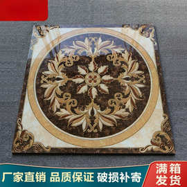 入户玄关拼花瓷砖800x800 欧式拼花地砖圆形地毯花拼图造型抛晶砖