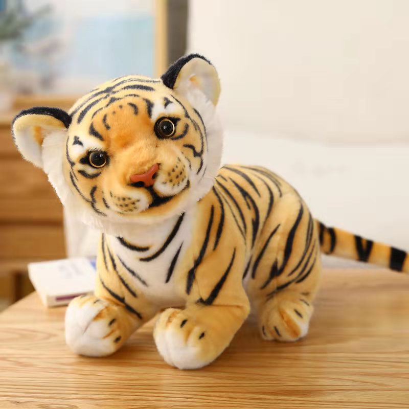Simulation Tiger Doll Doll Plush Toy Birthday Gift Year of the Tiger Mascot Children's Pillow Factory Direct Camp Simulation Tiger Doll Doll Plush Toy Birthday Gift Year of the Tiger Mascot Children's Pillow Factory Direct Camp