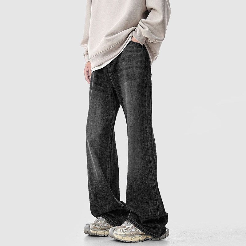 Clean Fit Jeans Men's Autum Ootd Wear American High Street Vibe Pants Wide Leg Scimitar Bootcut Pants Clean Fit Jeans Men's Autum Ootd Wear American High Street Vibe Pants Wide Leg Scimitar Bootcut Pants