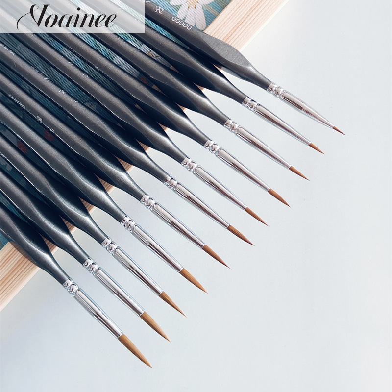 Cross-border Wolf Hair Hook Line Pen Chinese Painting Digital Oil Painting Special Watercolor Manicure Pen Face Pen Art Student Stroke Meticulous Pen