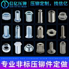 非标螺丝信亿标准件压铆螺母柱压卯螺柱螺钉不锈钢/铁/铝/铜