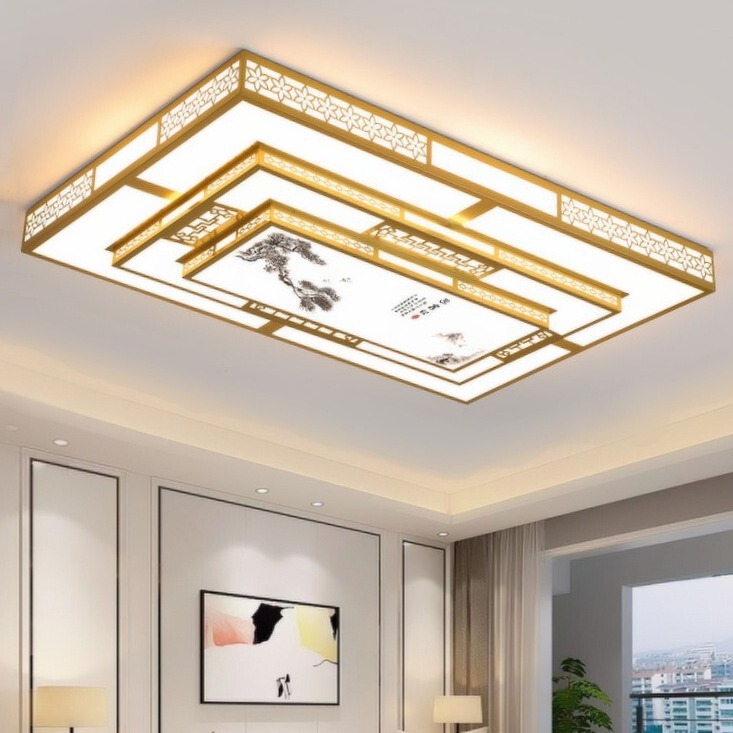 Light luxury living room lamp 2023 New Hall ceiling lamp atmospheric popular master bedroom lamp new Chinese led ceiling lamp Light luxury living room lamp 2023 New Hall ceiling lamp atmospheric popular master bedroom lamp new Chinese led ceiling lamp