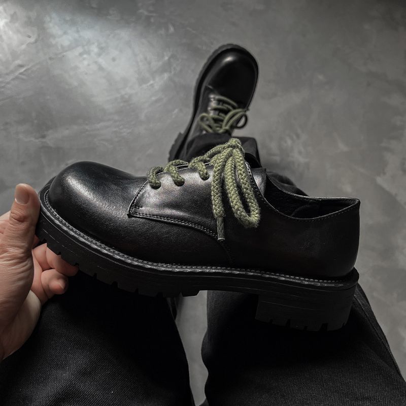 Chaussures Derby haut de gamme ShoeVault, semelles épaisses, rehausseurs de hauteur, style britannique décontracté, idéales pour les trajets quotidiens, grandes pointures M. Modèles en cuir._voghion.com