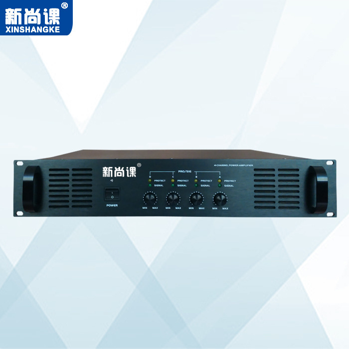 Sistema de radiodifusión pública de cuatro canales puro postgrado sin correo libre de música de fondo de radiodifusión del campus amplificador de potencia de alta potencia de voltaje constante