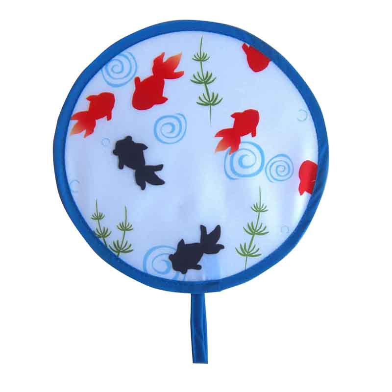 Folding nylon frisbee