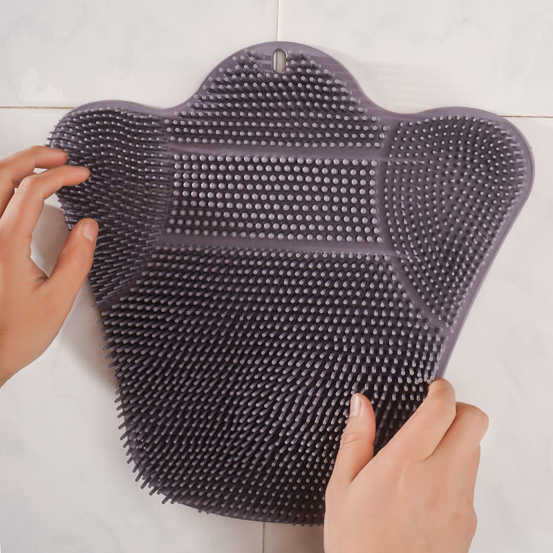 Baño de frota de espalda, artefacto mágico de frota de espalda, ventosas de espalda, almohadilla de pie de pared, cepillo de baño, masaje, no pedimos a nadie que se ponga en contacto con la gente.