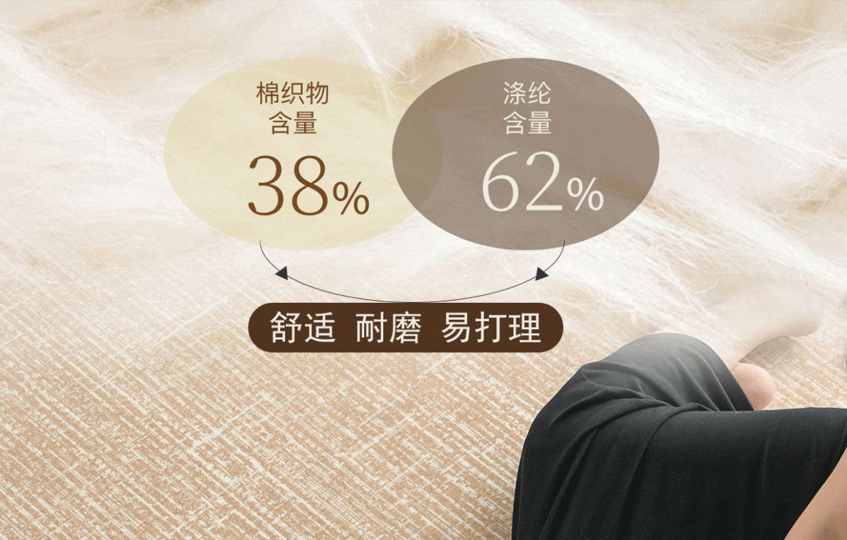 Cream Carpet 2025 New Model Living Room Floor Mat, Washable, Wear-Resistant, Waterproof, High-End Modern Bedroom, Formaldehyde-Free, Non-Slip