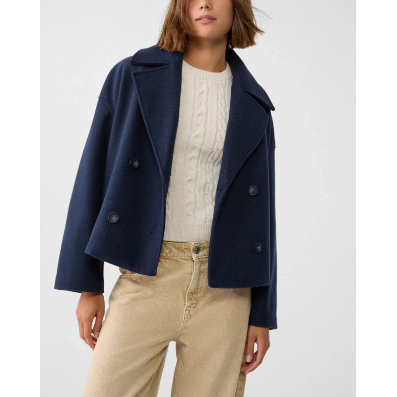 Wool-Blend Double-Breasted Coat – Women’s Oversized Lapel Jacket (Beige/Black/Camel/Navy/Olive/Burgundy, XS-3XL)_voghion.com
