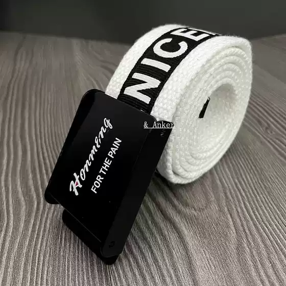 Trendy Unisex Canvas Belt for Men and Youth, Hip-Hop Street Style, Vintage Denim Waist Belt