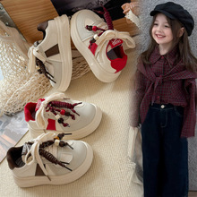 2025秋季新款运动板鞋潮男女童舒透气轻便小白鞋女软底百搭适休闲