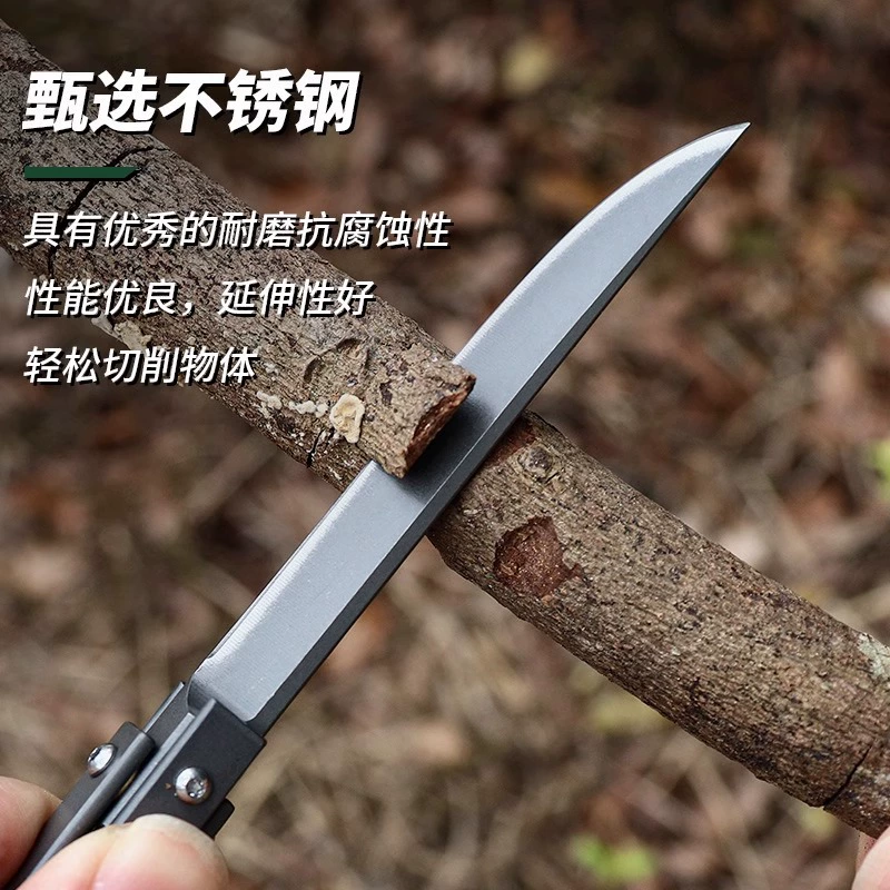 Universal mechanical handheld sharp pocket knife for home use stainless steel for camping