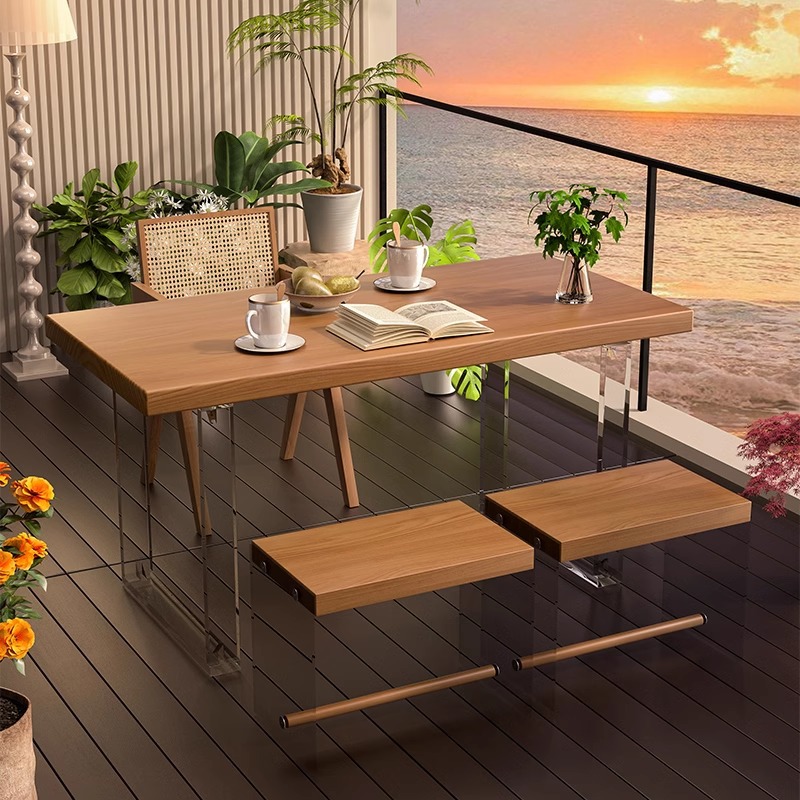 0.8m 티테이블+등나무의자+짧은스툴_2