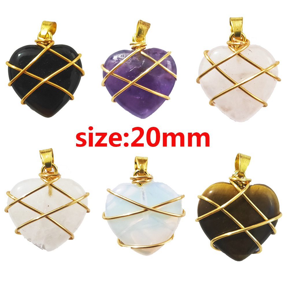 Simple Style Heart Shape Crystal Chain Pendant Necklace 1 Piece display picture 2