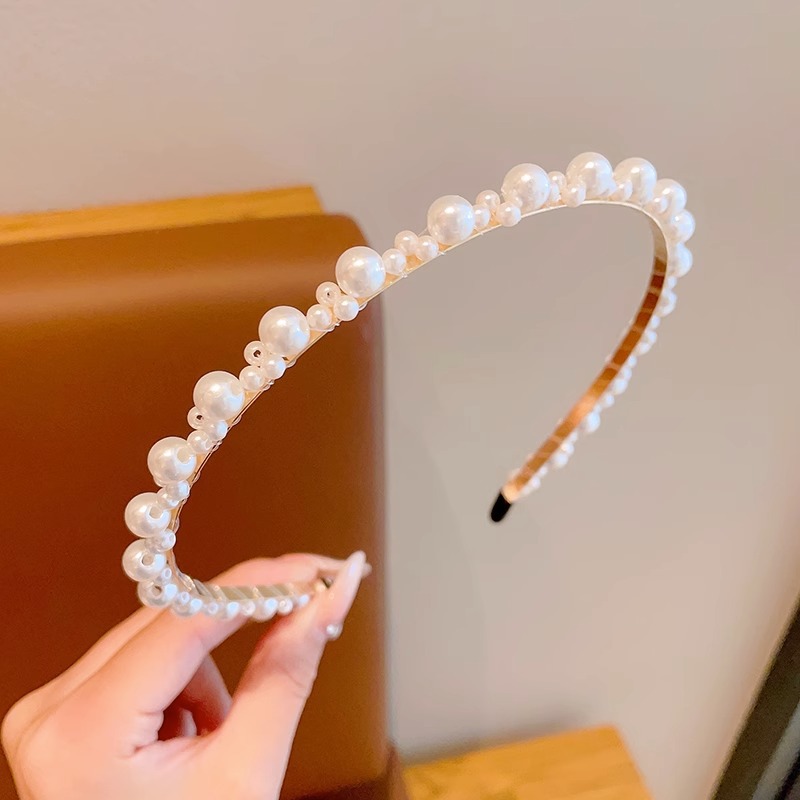 Super Hada niña princesa tocado horquilla de alto sentido de los niños perla diadema niña Mori Hada belleza no apretado pelo paquete