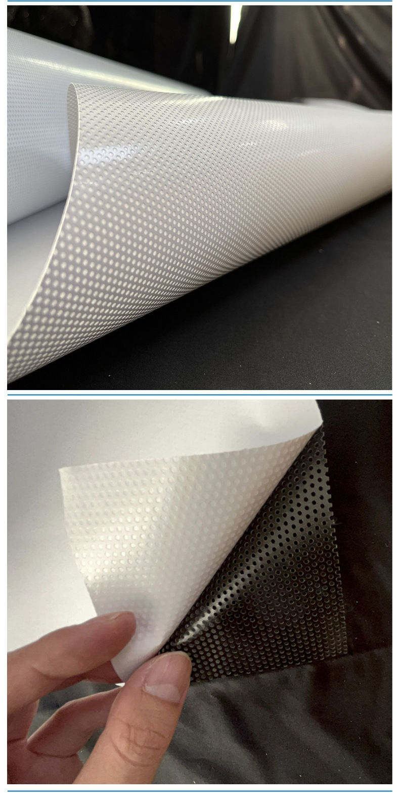 Wholesale Single-Hole See-Through Glass Stickers, Single-Transparent Stickers, Two-Way Perspective Stickers, Single-Transparent Film Advertising Window Glass Shading Stickers