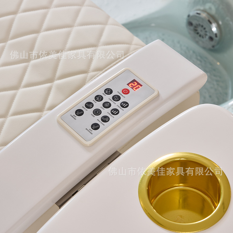 Sillón de Pedicura Eléctrico Multifuncional, Sofá de Masaje de Pies Especial para Salones de Belleza, Exportación