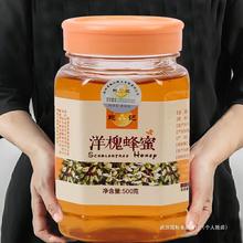 洋槐蜂蜜500g正结晶野生洋槐蜂蜜蜂巢蜜