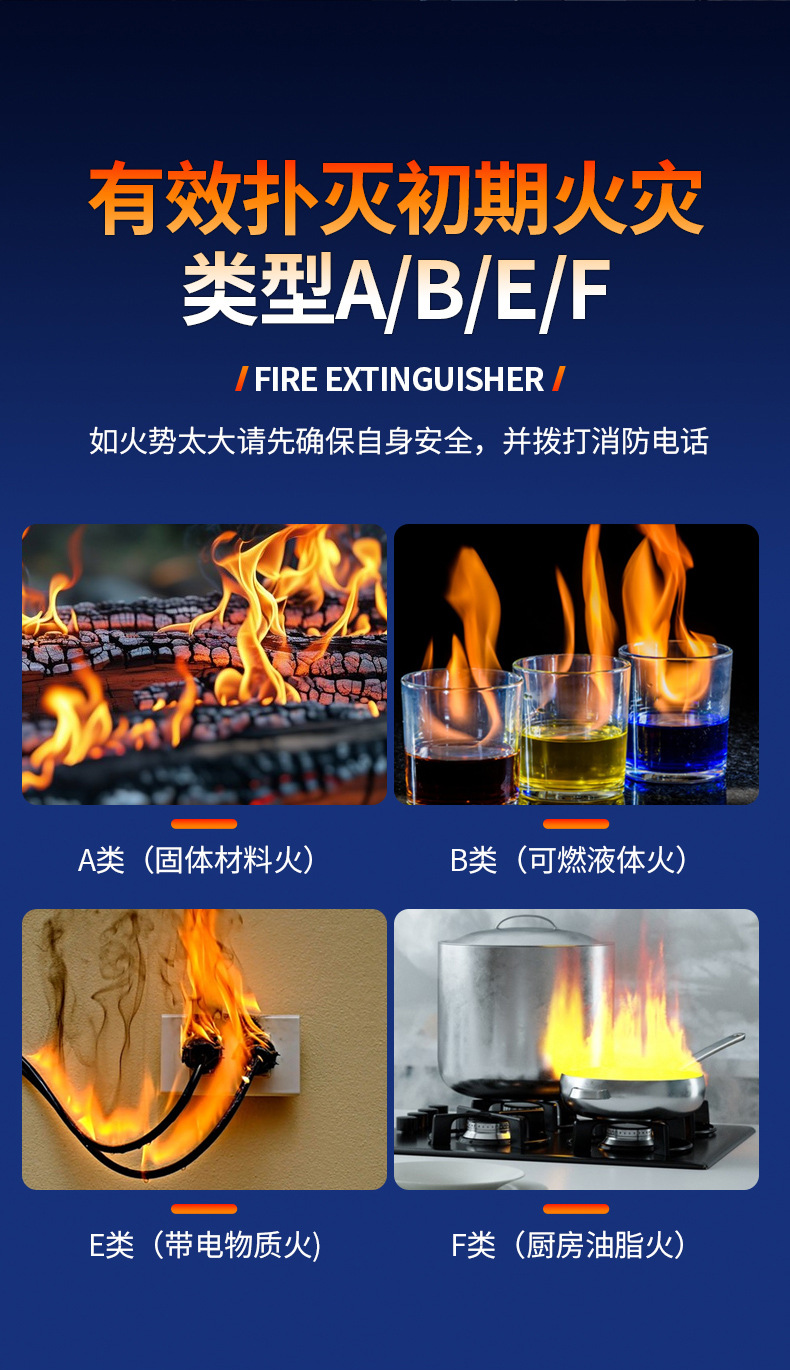 Vehicle-Mounted Water-Based Fire Extinguisher 21B for Car Annual Inspection, Household Use, Explosion-Proof, High-Temperature Resistant, Portable Firefighting Equipment