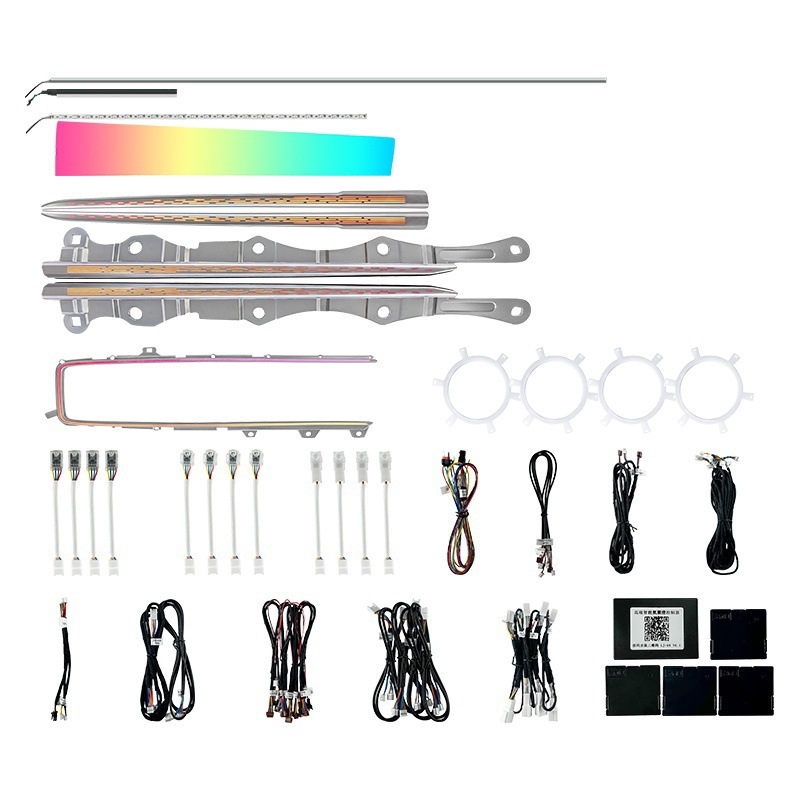 Suitable for the Ninth Generation Camry Car Atmosphere Light, Interior Modified Atmosphere Light, Intelligent Voice-Controlled Phantom Streamer Interior Light