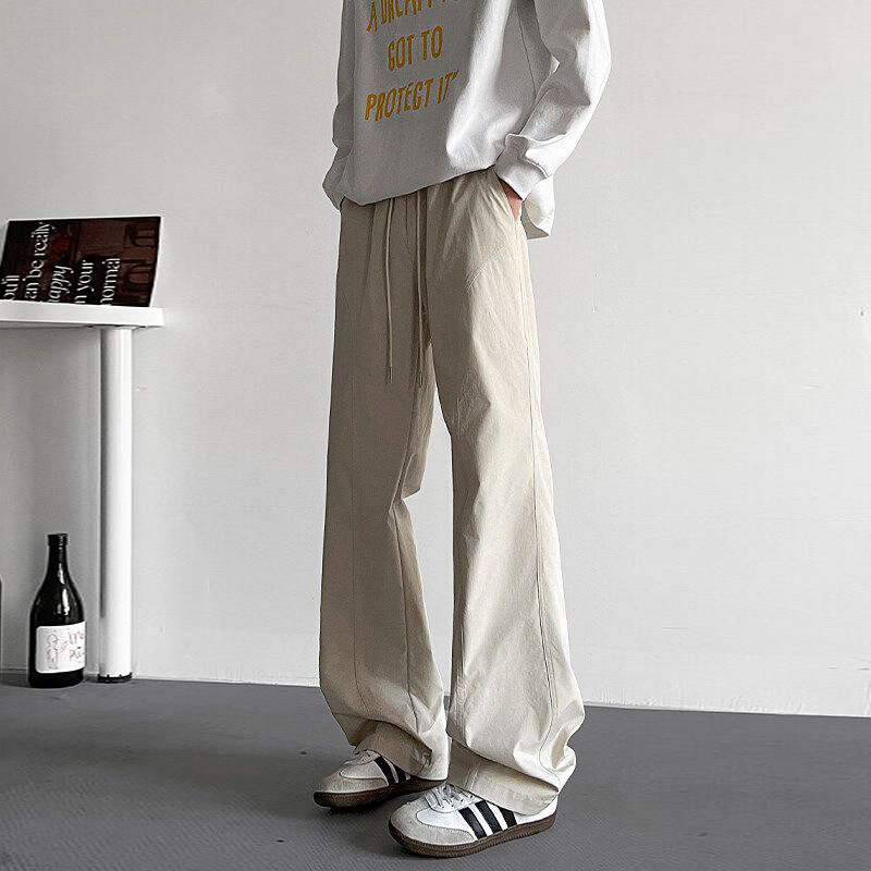 American Functional Softshell Pants Men's Trendy Spring Hiking Casual Pants Outdoor Waterproof Windproof Straight Cargo Pants