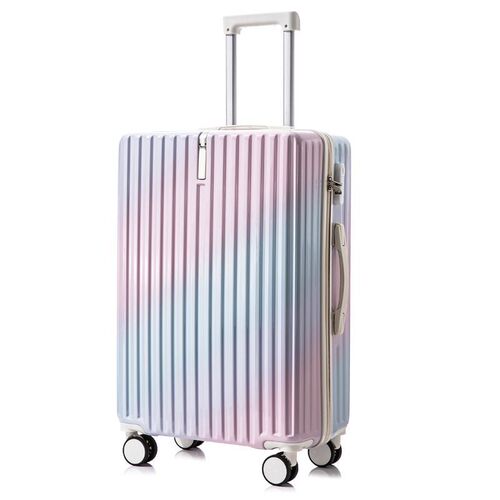  New Gradient Trendy Color Luggage for Women High-Quality Pull-Along Suitcase for Men Large Capacity Student Password Box 24-inch