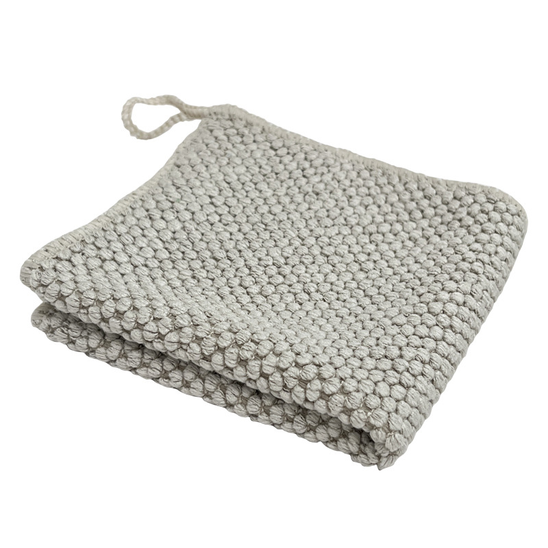 Trapo con patrón de perlas (grueso) - color camel