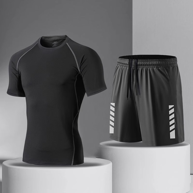 Camiseta de secado rápido, camiseta de sudor para hombres, traje de entrenamiento de baloncesto de mangas cortas, camiseta de carrera, camiseta deportiva, camiseta de bicicleta