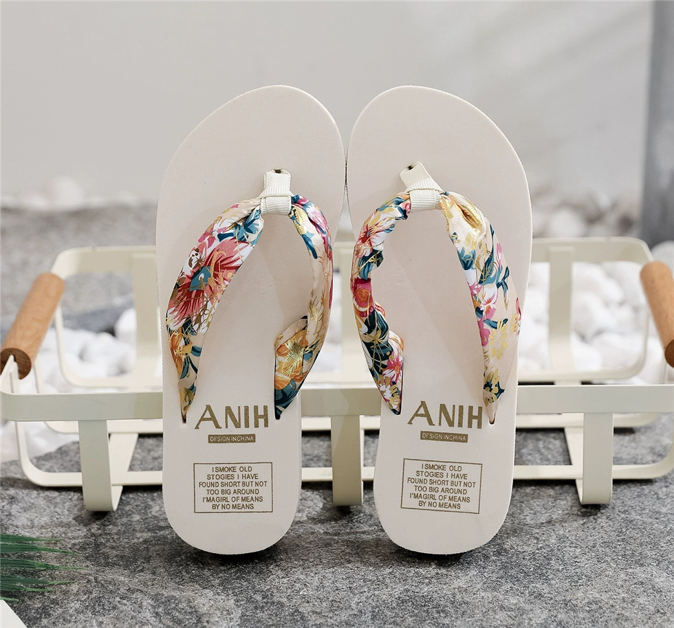 Platform flip flops, high-sole beach slides, ethnic boho style, sizes 35–43