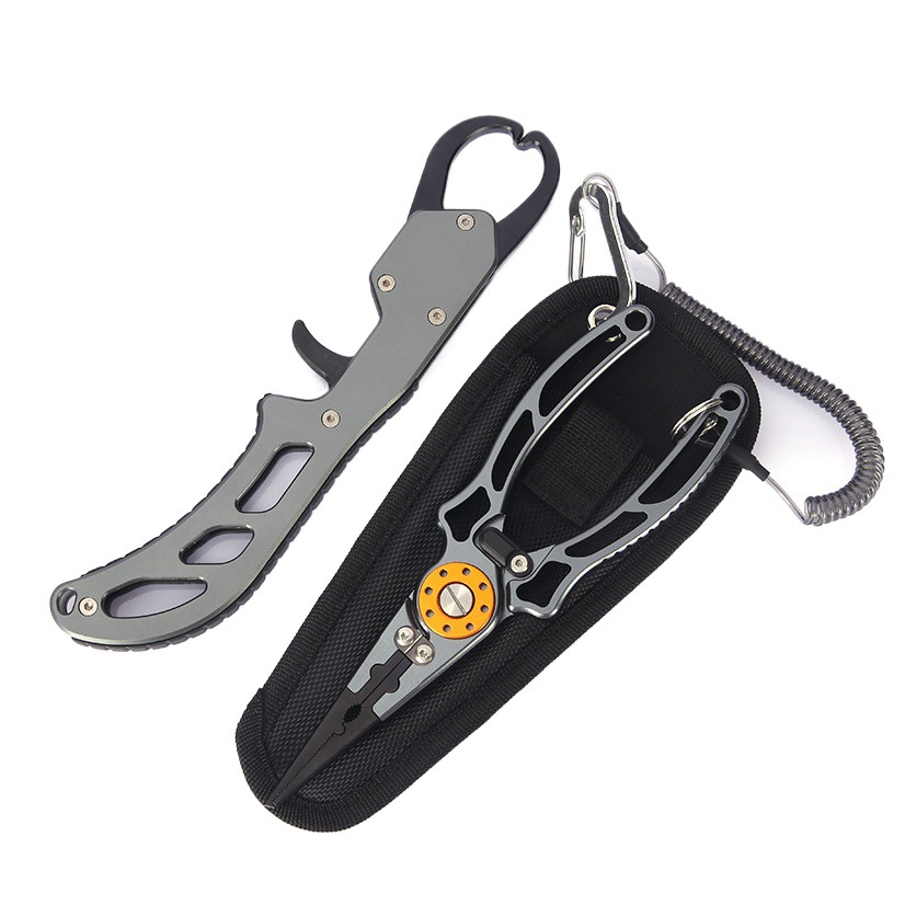 Aviation Aluminum Luya Pliers Multifunctional Fishing Pliers Control Fish Pliers Open Loop Wire Cutting Pliers Sub-fish Control Luya Equipment Fishing Pliers