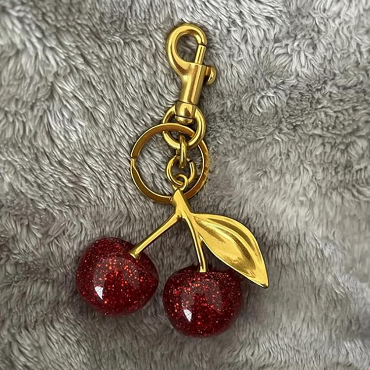1 Piece Resin Cherry Bag Charms display picture 1
